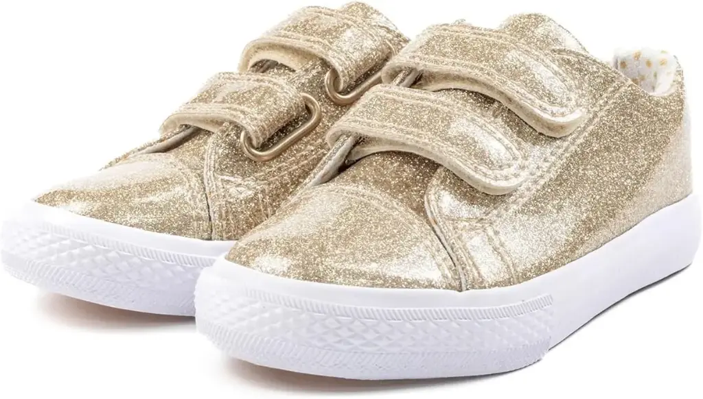 Toddler Non-Slip Tennis Shoes, Gold